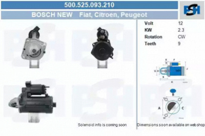 CV PSH 500525093210 -  Стартер